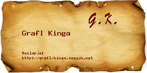 Grafl Kinga névjegykártya